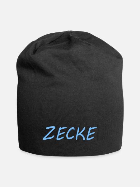 ZECKE - Jersey-Beanie - Schwarz