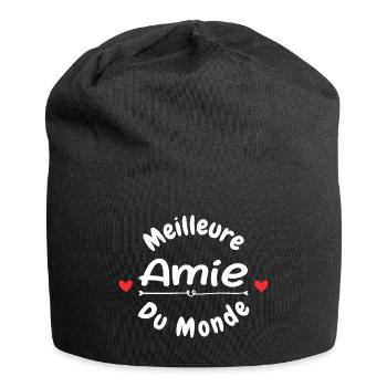 Meilleure Amie du Monde - Bonnet en jersey - noir - Devant