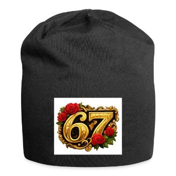Cadre Golden67 Rose - Bonnet en jersey - noir - Devant