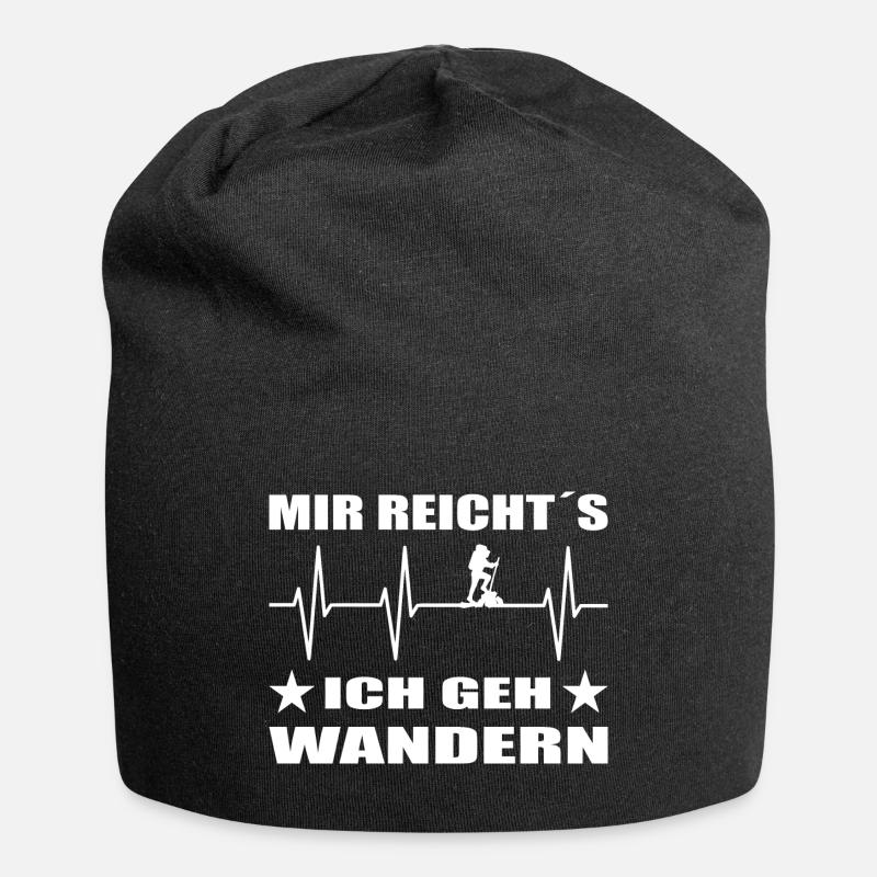 Wandern - Jersey-Beanie - Schwarz