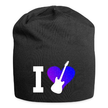 Gitarrist Guitar Player Damen Herren Guitar - Jersey-Beanie - Schwarz - Vorne