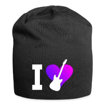 Guitariste Guitariste Homme Guitariste Guitare - Bonnet en jersey - noir - Devant