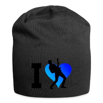 Guitare électronique pour femmes guitare électronique - Bonnet en jersey - noir - Devant