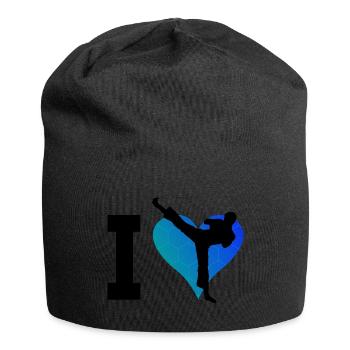 Boxe féminine Kickboxing Kickboxing Kickboxing - Bonnet en jersey - noir - Devant