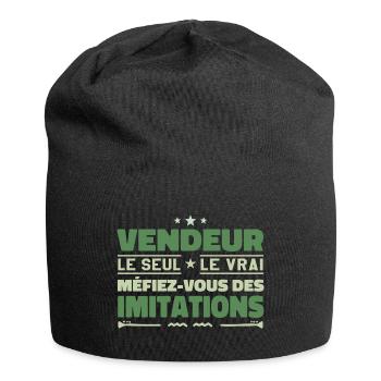 Vendeur le seul Vendeur le vrai Vendeur - Bonnet en jersey - noir - Devant