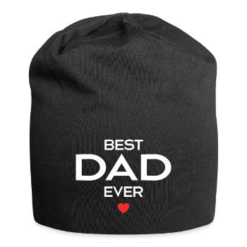 Bester Vater aller Zeiten - Jersey-Beanie - Schwarz - Vorne