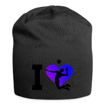 Beachvolleyball Beach Volley Volley Volleyballspie - Jersey-Beanie - Schwarz - Vorne