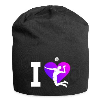 Beachvolleyball Beach Volley Volley Herren - Jersey-Beanie - Schwarz - Vorne