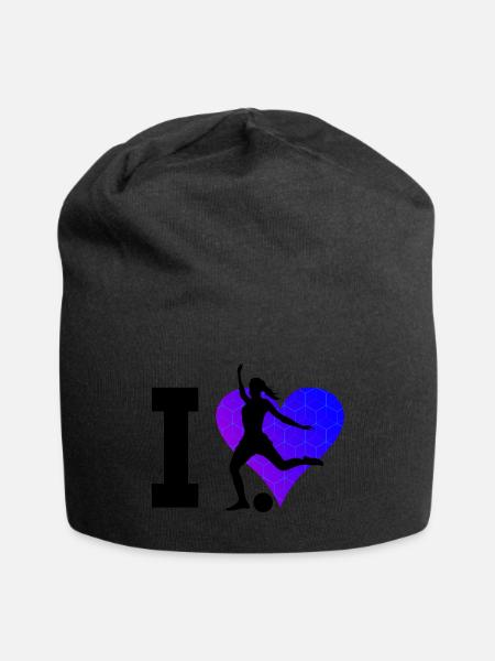 Fussballspielen Fussball Fussballspieler Fussballe - Jersey-Beanie - Schwarz