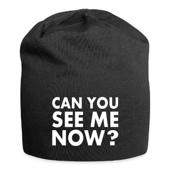 Can you see me now - Bonnet en jersey - noir - Devant