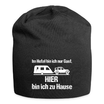 Camping - Jersey-Beanie - Schwarz - Vorne