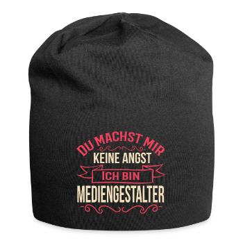 Mediengestalter Bild Ton Beruf T-Shirts Geschenk - Jersey-Beanie - Schwarz - Vorne
