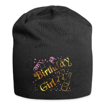 Mädchen Geburtstag feiern mit tollen Shirt - Jersey-Beanie - Schwarz - Vorne