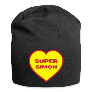 Super-Simon - Jersey-Beanie - Schwarz - Vorne