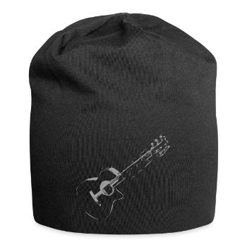 guitare - Bonnet en jersey - noir - Devant