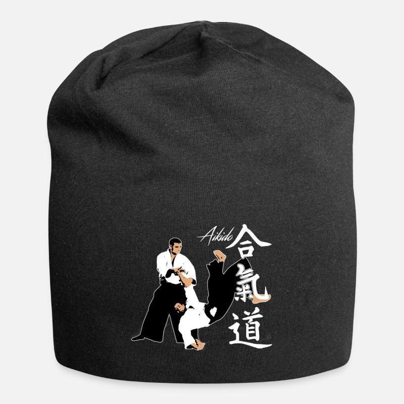 Aïkido - Bonnet en jersey - noir