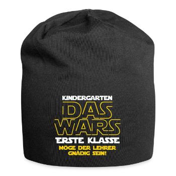 Schulbeginn, Schulanfang, Einschulung, ABC Schütze - Jersey-Beanie - Schwarz - Vorne