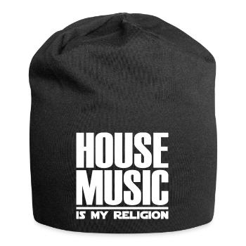 House Music Is My Religion - Bonnet en jersey - noir - Devant