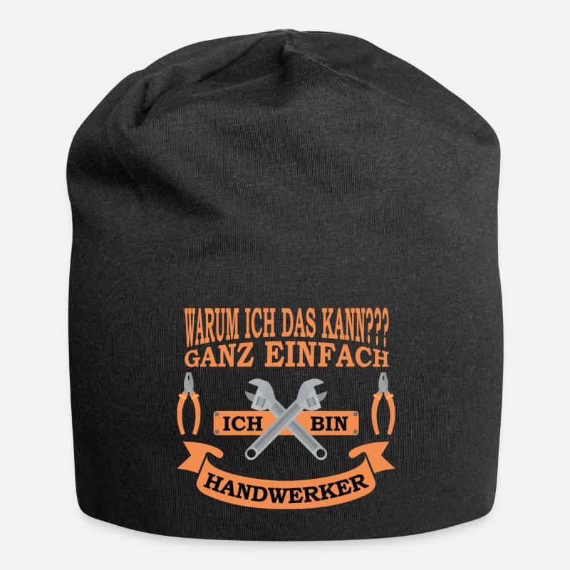 Handwerker - Jersey-Beanie - Schwarz