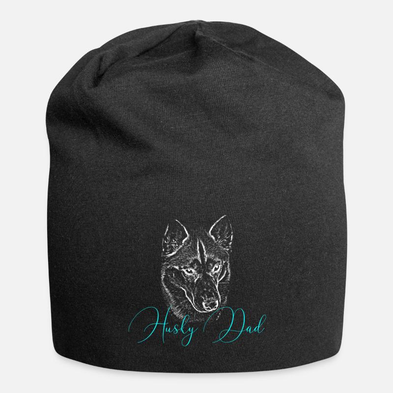 Silhouette de papa robuste écriture néon - Bonnet en jersey - noir
