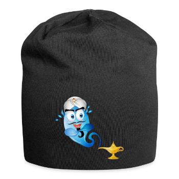 goldene orientalische Wunderlampe & Flaschengeist - Jersey-Beanie - Schwarz - Vorne