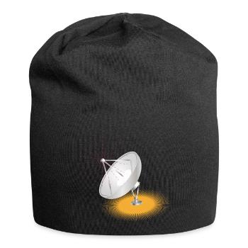 L’antenne parabolique, élément de conception - Bonnet en jersey - noir - Devant