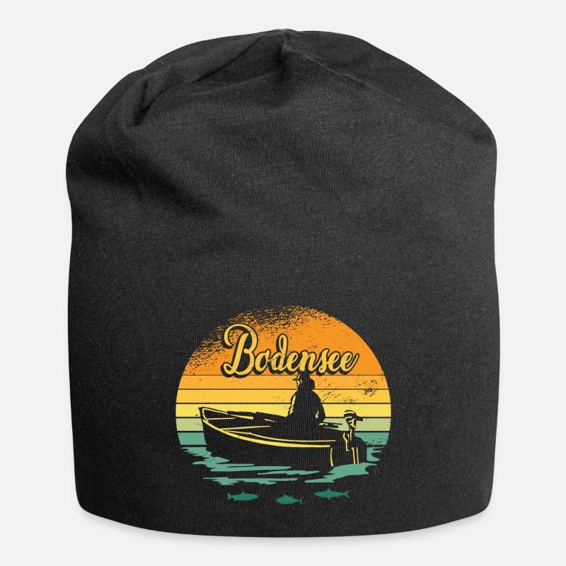 Bodensee - Jersey-Beanie - Schwarz