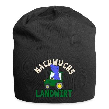 Nachwuchs Landwirt Kinder Traktor Jungbauer Bauer - Jersey-Beanie - Schwarz - Vorne