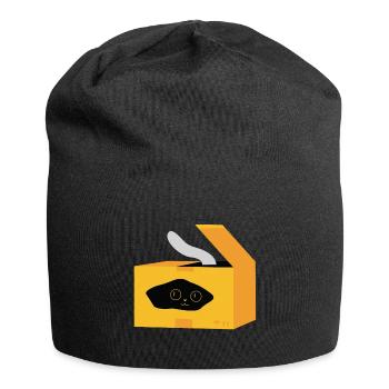 Katt and packaging design - Jersey Beanie - black - Front
