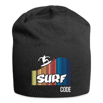 Surf Code (dark) - Jersey Beanie - black - Front