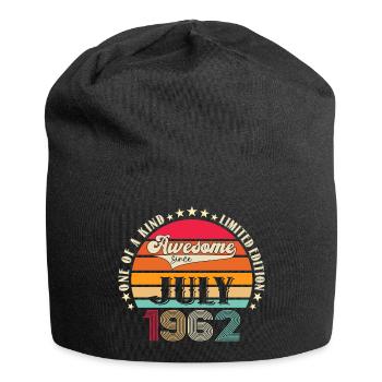 Awesome since July 1962 60th Birthday Men's Fun - Jersey Beanie - black - Front