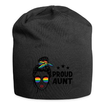 LGBT Stolze Tante - Jersey-Beanie - Schwarz - Vorne