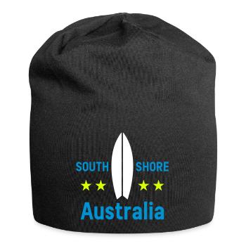 South shore, Australia (surfboard, stars) - Jersey Beanie - black - Front