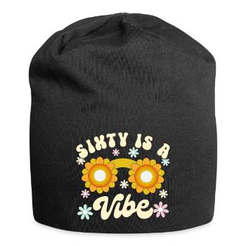 Né En 1962 60 Ans Anniversaire Femme Retro Groovy - Bonnet en jersey - noir - Devant