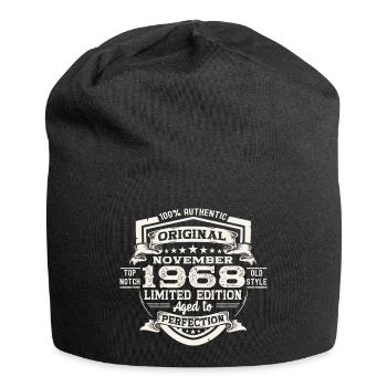 Original November 1968 54th birthday gift - Jersey Beanie - black - Front