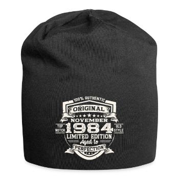 Original November 1984 38th Birthday Gift - Jersey Beanie - black - Front