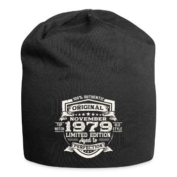 Original novembre 1979 Cadeau du 43e anniversaire - Bonnet en jersey - noir - Devant