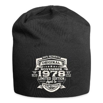 Original November 1978 44th Birthday Gift - Jersey Beanie - black - Front