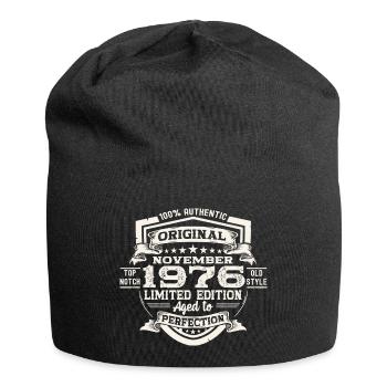 Original novembre 1976 Cadeau du 46e anniversaire - Bonnet en jersey - noir - Devant