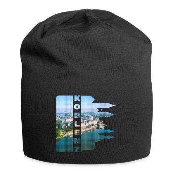 Koblenz Germany City Skyline Home Love - Jersey Beanie - black - Front