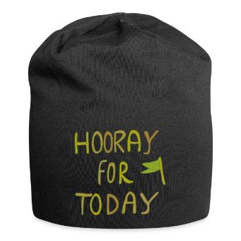 Hourra pour aujourd’hui - Bonnet en jersey - noir - Devant