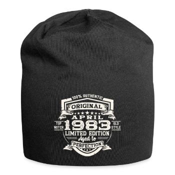 40th birthday man Original April born 1983 - Jersey Beanie - black - Front