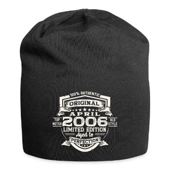 17th birthday man original April vintage 2006 - Jersey Beanie - black - Front