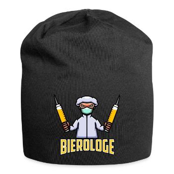 Bierologe - Jersey-Beanie - Schwarz - Vorne