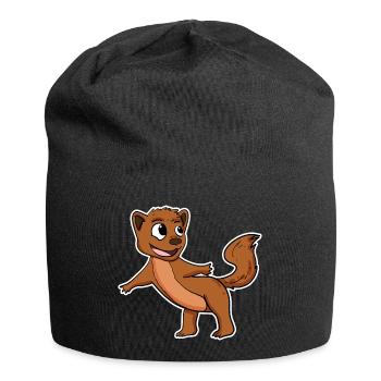 Weasel marten - Jersey Beanie - black - Front