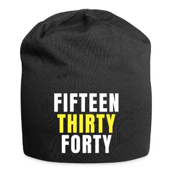 tennis, fan de tennis, balle de tennis - Bonnet en jersey - noir - Devant