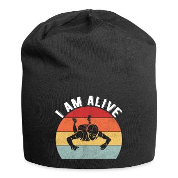Skydiving Parachuting Skydive Skydiver - Jersey-Beanie - Schwarz - Vorne