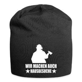 Feuerwehr - Jersey-Beanie - Schwarz - Vorne