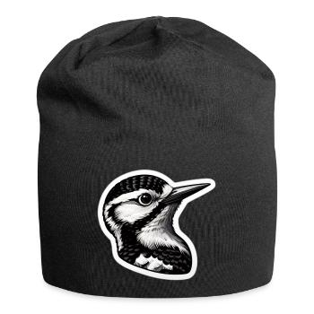 Specht - Jersey-Beanie - Schwarz - Vorne