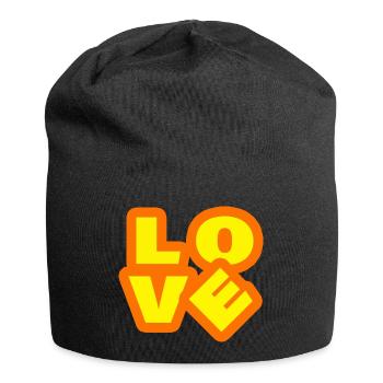 LOVE - Jersey Beanie - black - Front